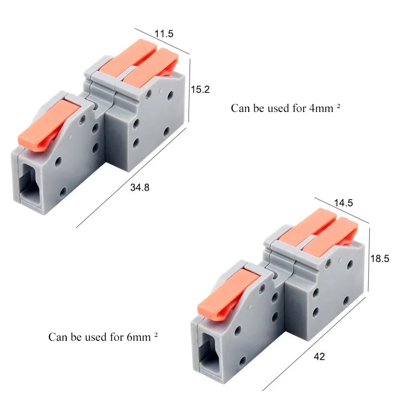 Wire Connectors Quick Wire Connectors Cable Connection Terminals Mini Wiring Terminals Push In Fixed Holes Multiple Outlets