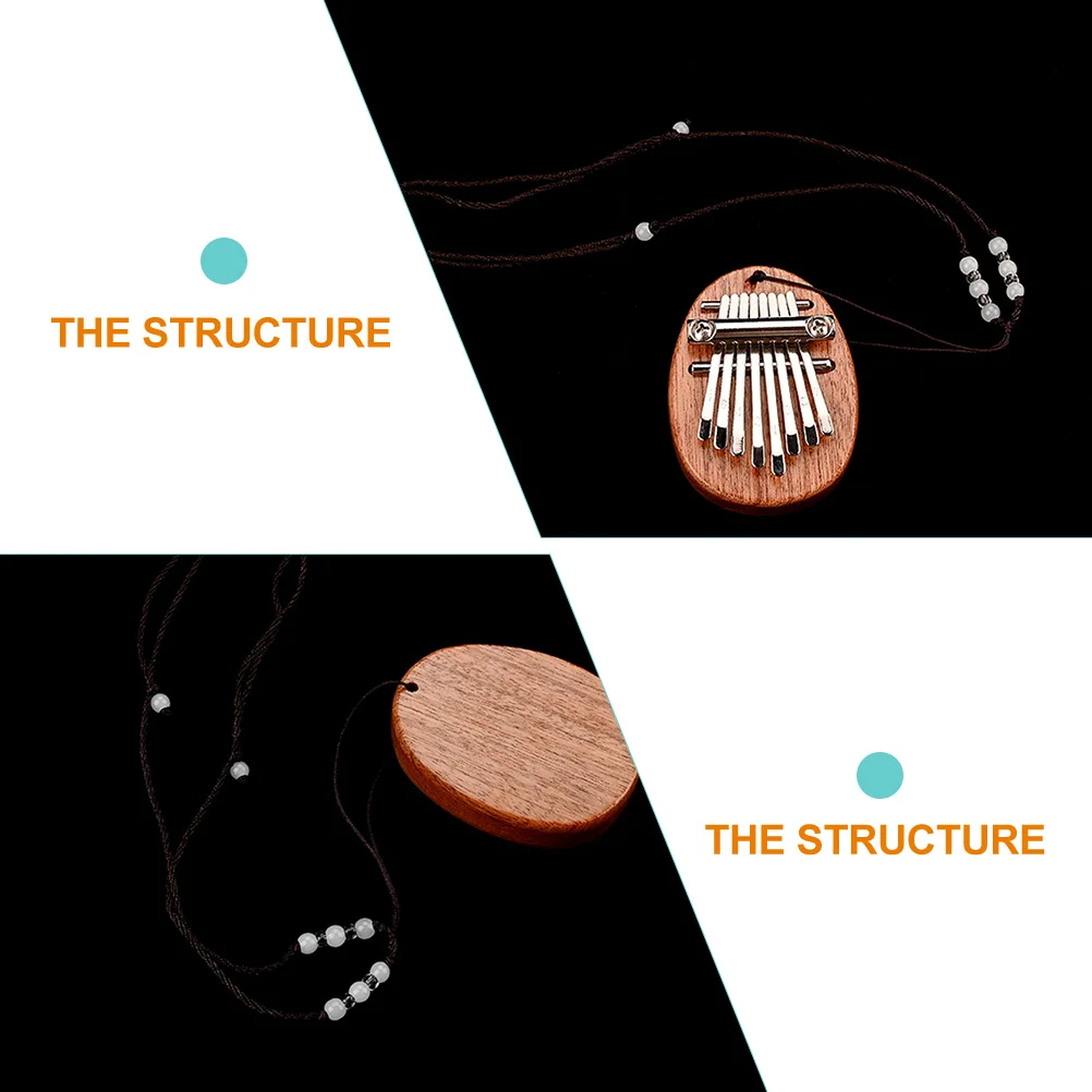 

8 -Key Portable Mini Kalymba Musical Instruments Keys Finger Wooden Kalimba for