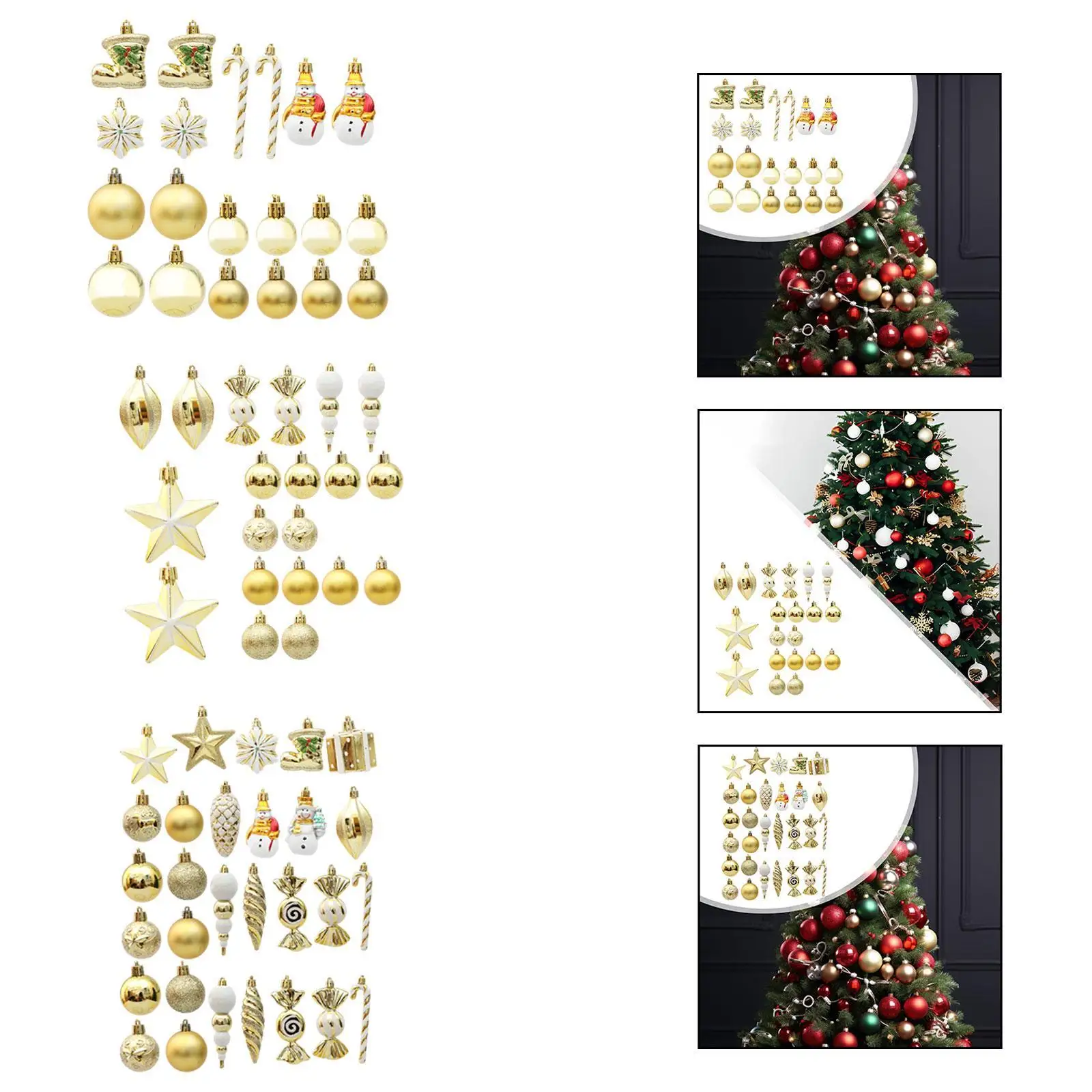 

Christmas Balls Set Xmas Small Pendants Christmas Tree Ball Ornaments for
