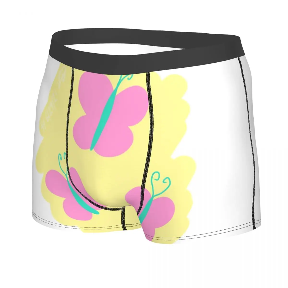 Custom Male Fashion Animated Anime Girl Fluttershys Underwear Boxer Briefs Men Stretch Shorts Underpants