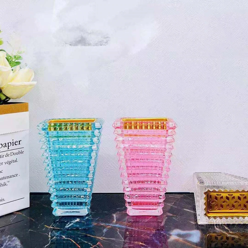 Arab colored glass aromatherapy ovens sell well American portable crystal incense burner