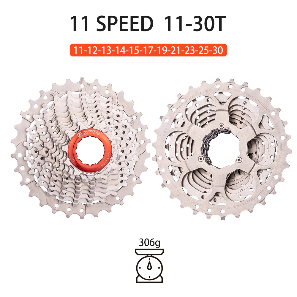 ZTTO Road Gravel Bike11 Geschwindigkeit 11-36T Kassette 11-28T 11s 11-34T 11/25T 11-30T K7 Leichtes Kettenrad 105 Langlebiger Fahrradzug – Detail 19