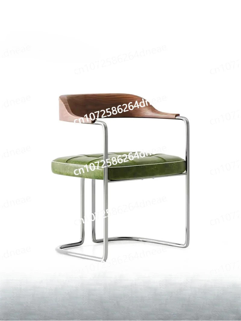 

Medieval Bauhaus Dining Chair Designer Armchair Stainless Steel Chair