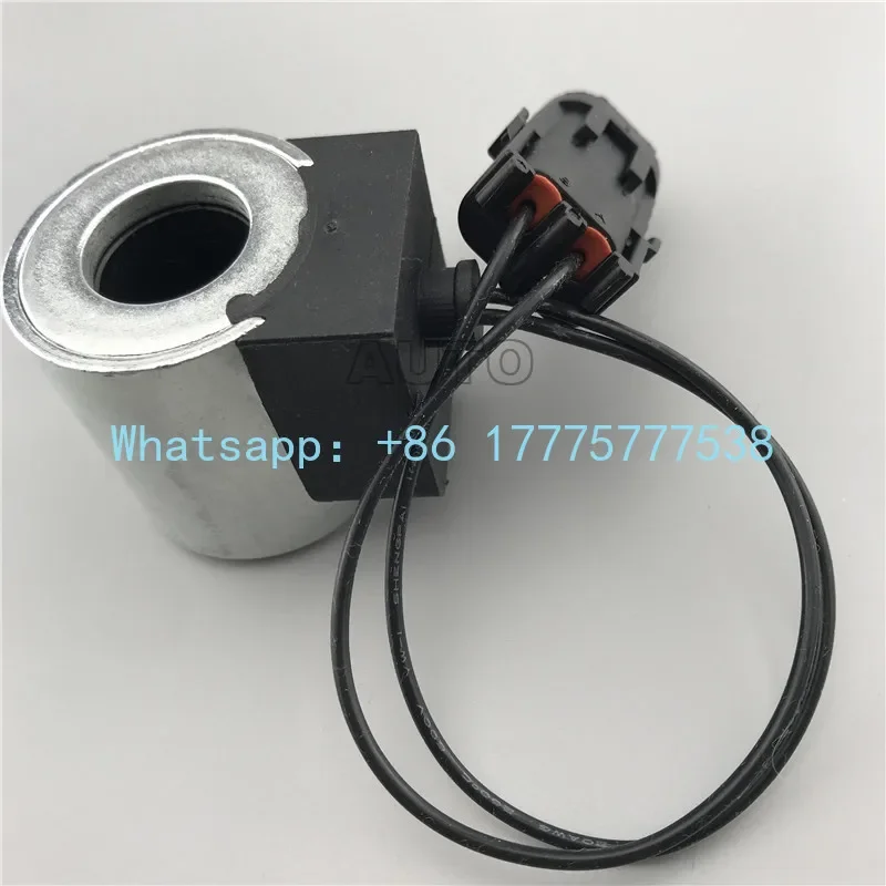 Excavator Fitting Lonking 85 Solenoid Valve Coil Pilot Safety Lock Solenoid Valve Coil Inner Diameter 18mm Height 40mm