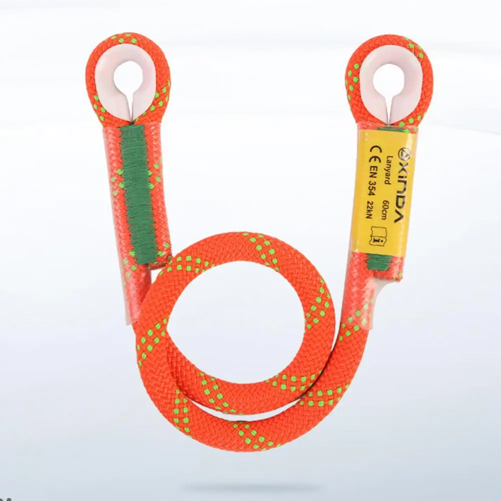 Easy-fixing Climbing Lanyard Exquisite Workmanship Wear-resistant Necessary Eye-to-eye Sling Climbing Safety Lanyard