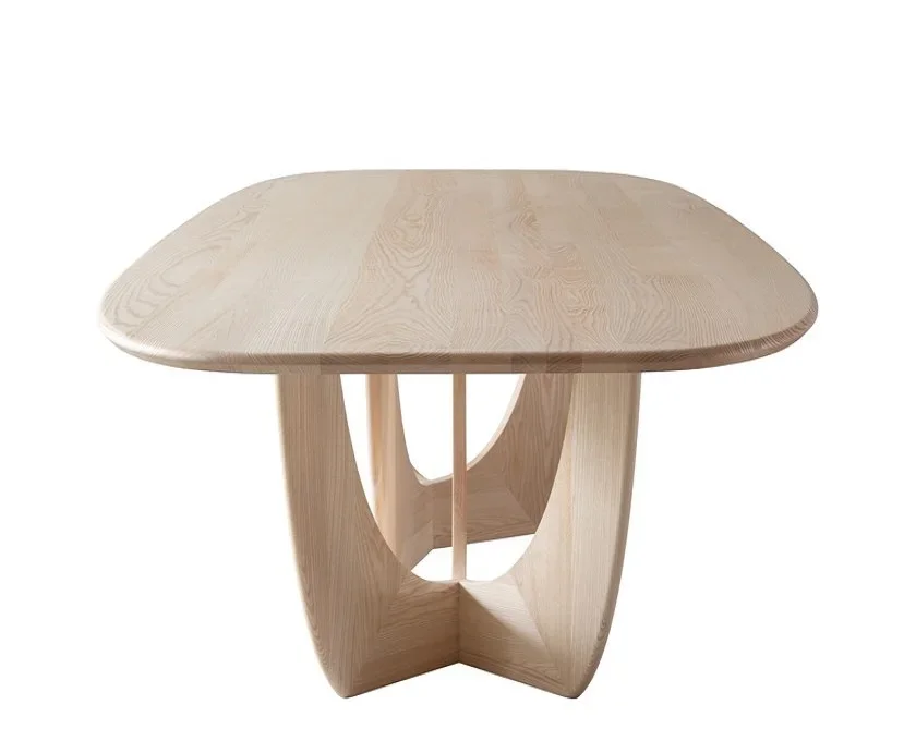 Solid wood conference table