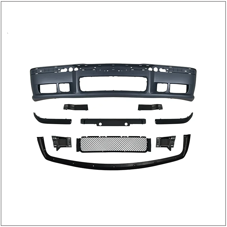 Car conversion facelift E36 body kit M3 Style Front Bumper bar for BMW 3-Series E36 1991-1999