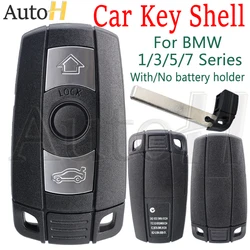 Remote Car Key Shell For BMW E61 E90 E82 E70 E71 E87 E88 E89 X5 X6 For 1 3 5 6 Series Replace 3 Button With / Without Battery