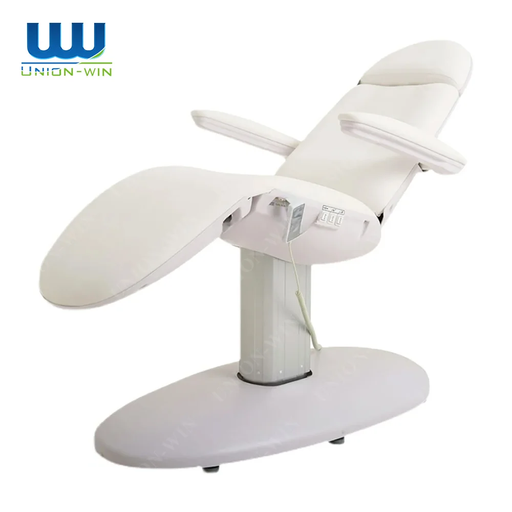 Union Win الأثاث الداخلي الأزرق سبا توبر فاخر تمديد رمش طاولة مستحضرات التجميل الكهربائية طاولة التجميل تدليك لاش السرير #3