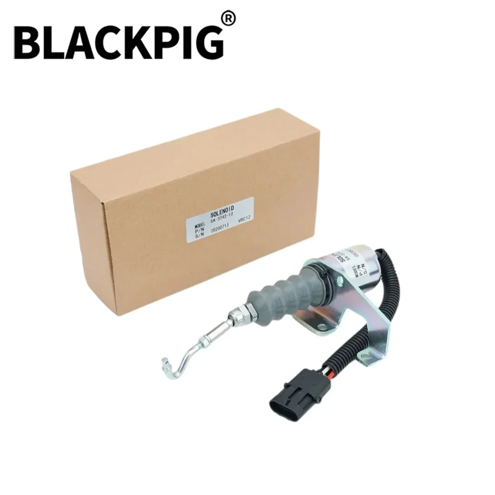 12V 24V SA-3742-12 Diesel Engine Fuel Shutoff Solenoid Stop Solenoid Valve For Deutz Bosch RSV Perkins Syncro Start OEM 3932017