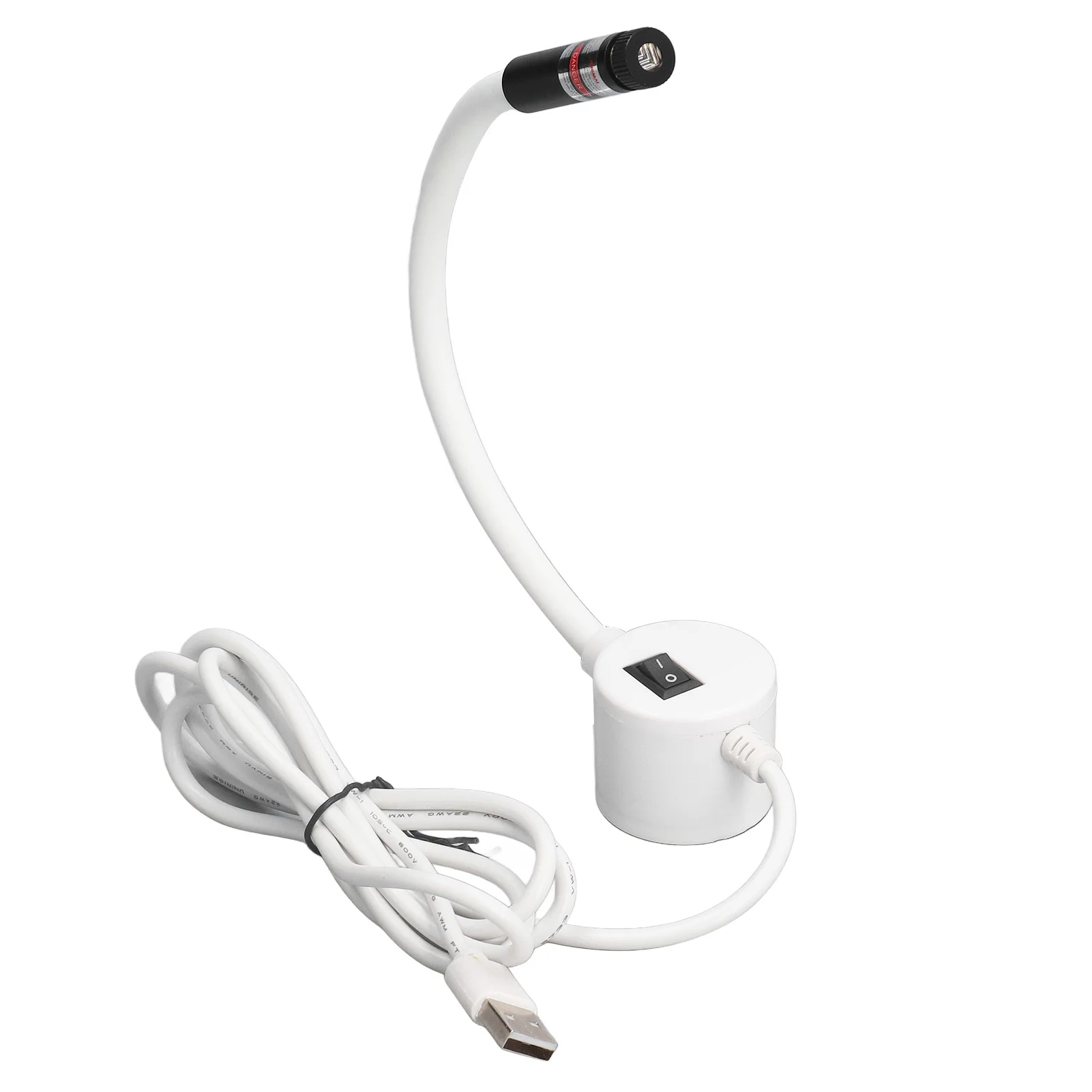 Sewing Light Sewing Machine Light Adsorbable 360° Rotating Gooseneck Silicone Portable Green Light USB  Positioning Light