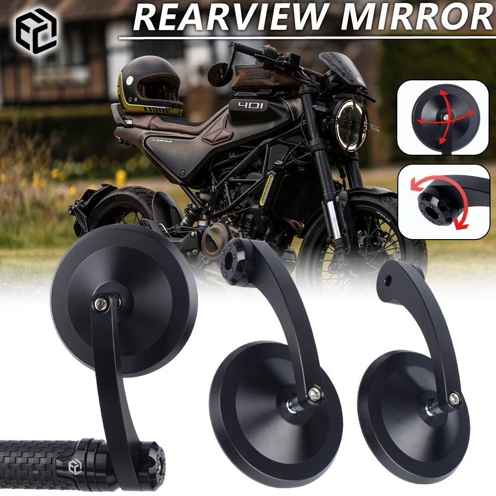 

Motorcycle CNC Modified Bar End mirror For Husqvarna Vitpilen 701 Supermoto 401 Vitpilen 401 Svartpilen 250 Mirror Accessories