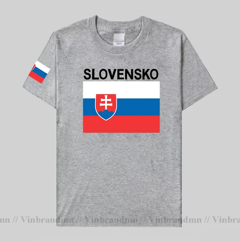 Slovak Republic Slovakia Men T shirt Jerseys Nation Tshirt 100% Cotton T-shirt Sporting Clothing Tops Tees Country SVK Slovensko