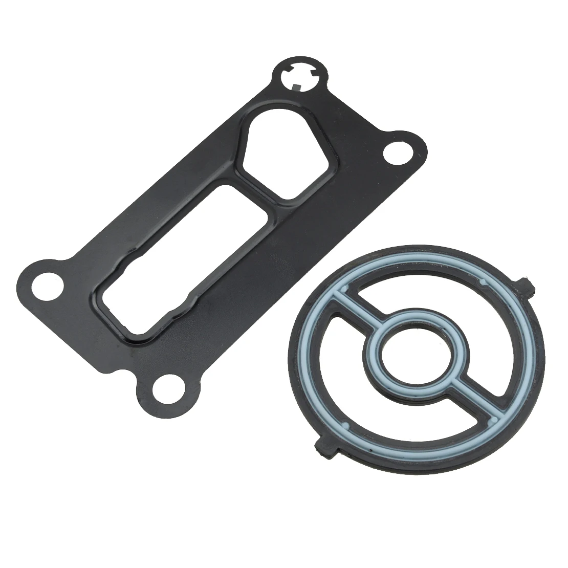 2Pcs/Set Engine Oil Cooler Filter Housing Gasket Seal Fit for Mazda 3 5 6 CX7 MX5 Miata Tribute LF0214342 LF0214700 1S7Z6A642AAA