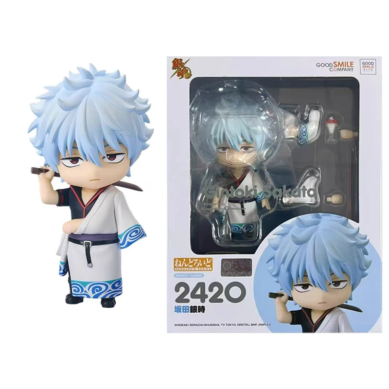 Good Smile Original Nendoroid GINTAMA Gintoki Sakata Shinpachi Shimura Kagura Anime Action Figures Toys Boys Girls Gift Model