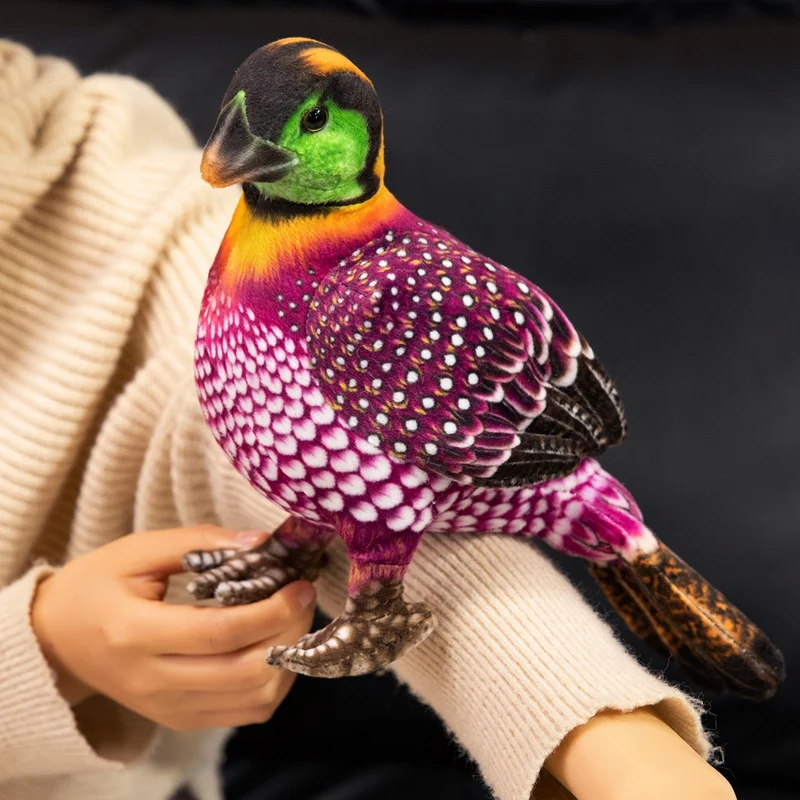 20cm Cute Real Life Guinea Fowl Plush Toys Funny Imitation Stuffed Toys Simulation Chicken Plushie Toys Dolls