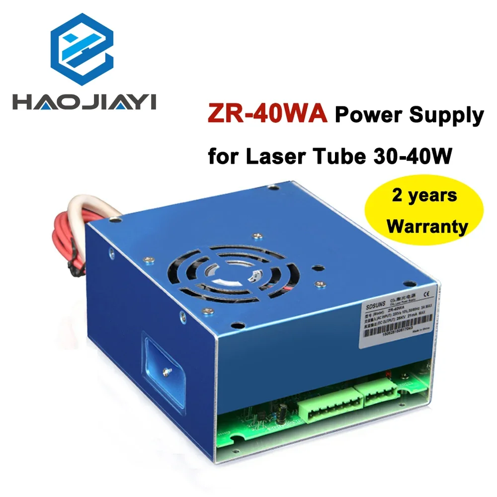 

ZR-40WA Co2 Laser Power Supply 40w for Co2 Laser Engraving and Cutting Machine