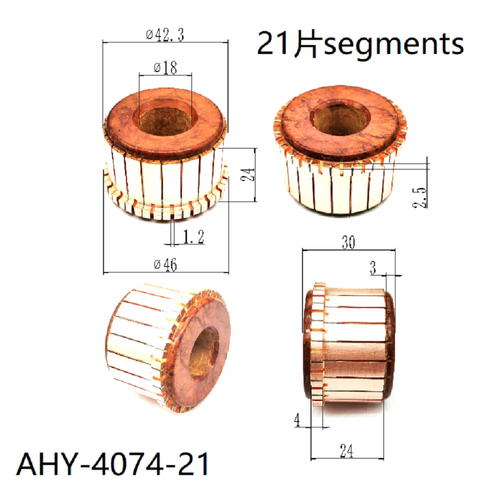 42.3*18*24*21P Commutator Ahy-4074-21