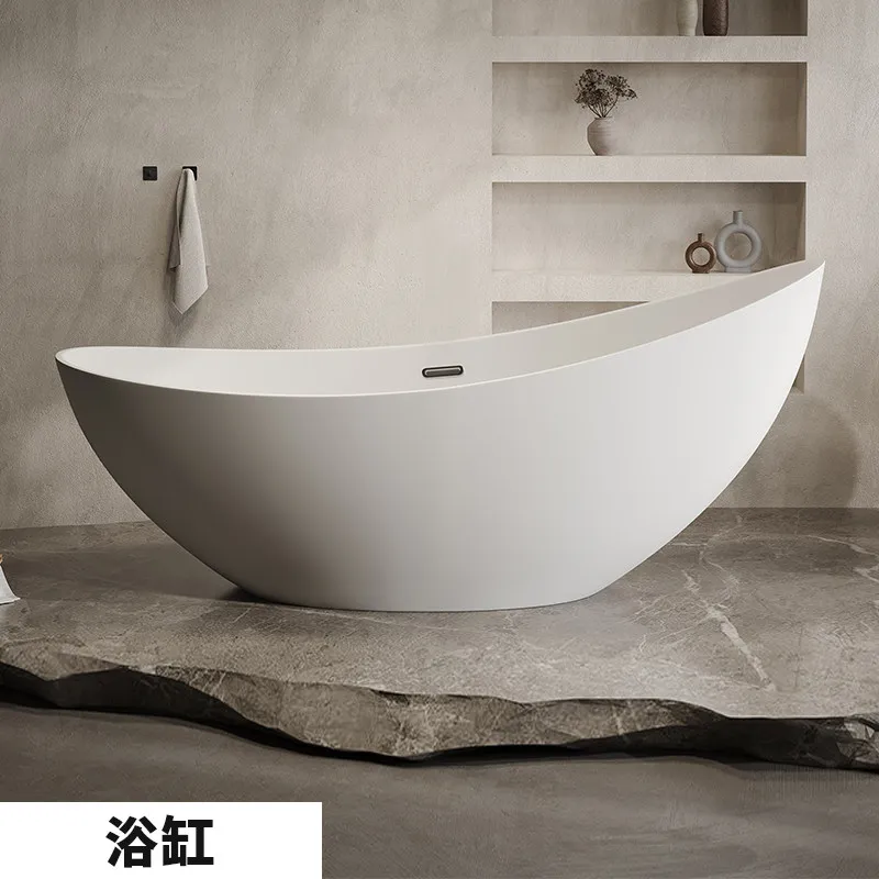 

Bathtub integrated seamless hotel home bed and breakfast Internet celebrity Japanese independent crescent bathtub pool