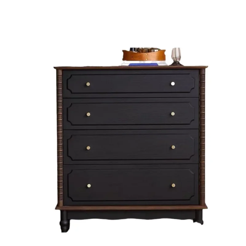 アメリカ産無垢材、収納キャビネット家具