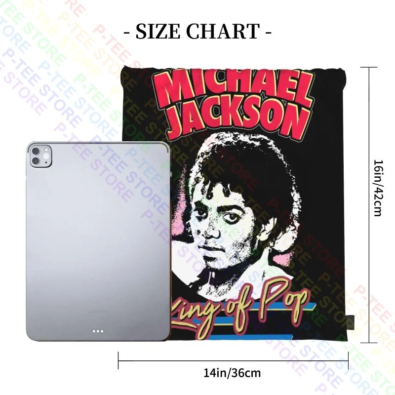 Michael Jackson King Of Pop , Drawstring Bags Gym Bag Hot Backpack 3d Printing Large Capacity