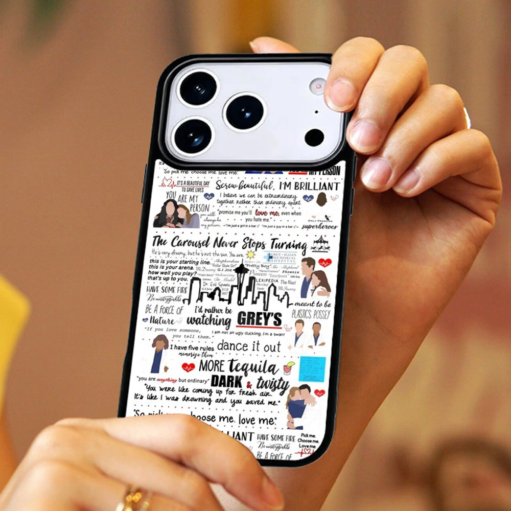 Capa Magnética Greys Anatomy You are my person para Magsafe para iPhone 17 11 12 13 14 15 16 Pro Max Plus