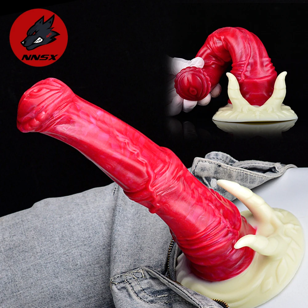 NNSX Realistic Horse Dildo Anal Plug with Strong Suction Cup G-spot Stimulate Vagina Anus Dick Sex Toys for Women and Men