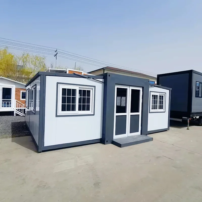 Factory Direct Supply 20ft Ready Made Tiny Modular House Expandable Container Houses Granny Flat with Kitchen and Bathroom Price