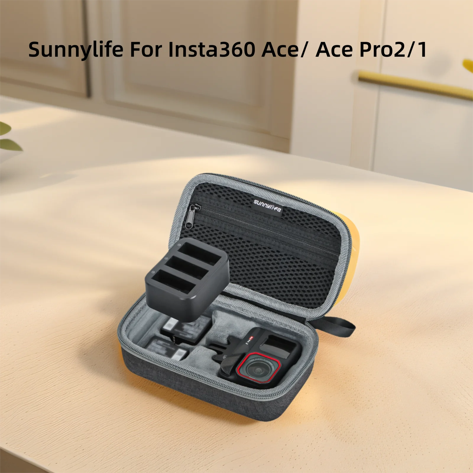 

Sunnylife Portable Storage Case for Insta360 Ace/Ace Pro 2 Shockproof Camera Carrying Bag, Travel Organizer Camera Accessories