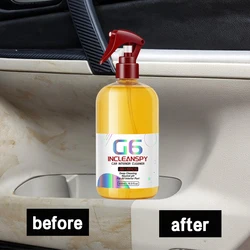 INCLEANSPY Car Interior Leather Clean Multi-purpose Anti-aging Foam Cleaner Strong Decontamination Refurbishment Seat Clean G6
