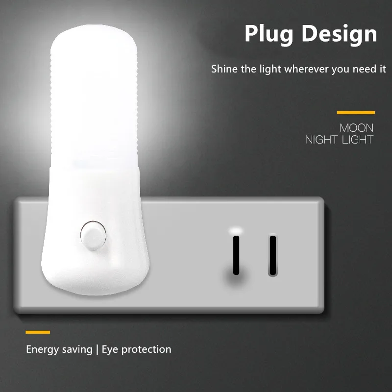 Licht Gecontroleerde Droom 3000k 6000k LED Nachtlicht Nieuwigheid Nachtlicht US Plug Inductie Nachtlamp AC 110V 220V