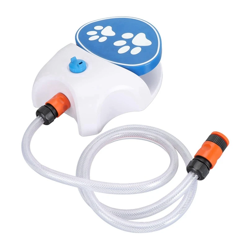 Pet Drinking Fountain Pedal-Operated Sprinkler - Promotes Hydration, Automatic Pet Drinking System, Easy Installation