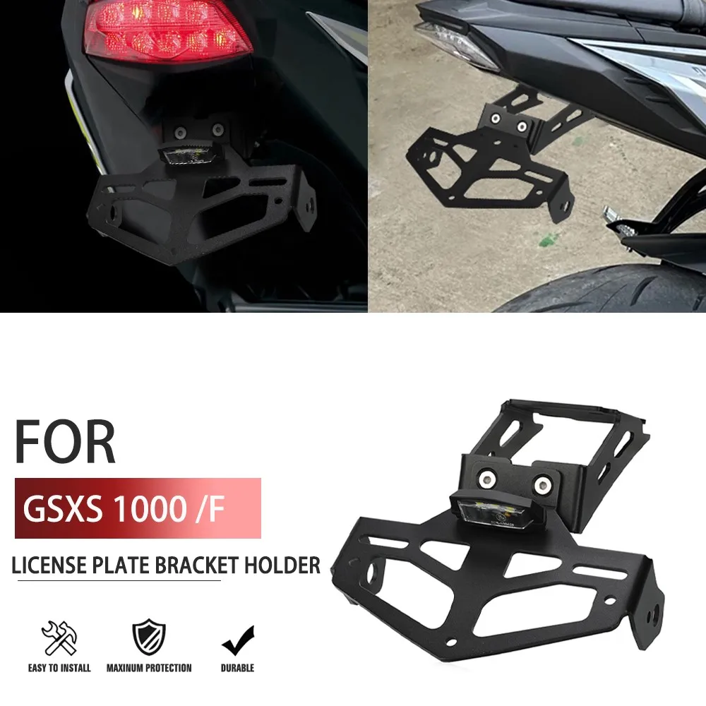 For Suzuki GSXS1000 GSXS1000F GSXS 1000F GSX-S 2022 Motorcycle License Plate Holder Tail Light Bracket Tidy Fender Eliminator