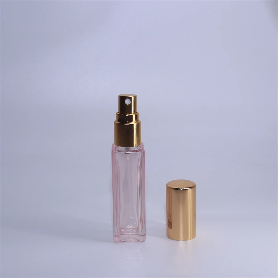 10ml Square Spray Bottle Portable Refillable Perfume Bottle Mini Perfume Storage Bottle Travel Cosmetic Sub-Bottling
