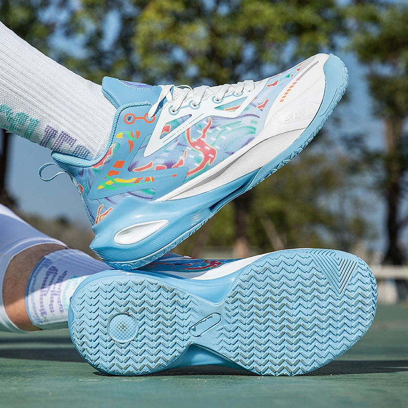 

Men Basketball Shoes Breathe Comfort Leather Trendy Students Outdoor Anti Slip Training Shoes Lace Up Basketball Boot for Men