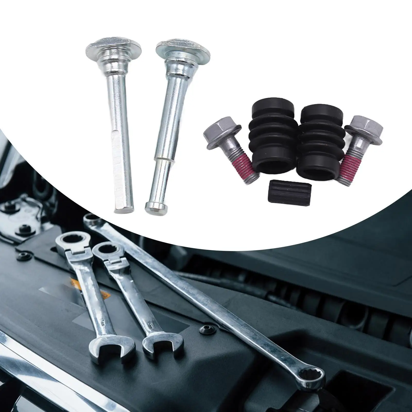 Rear Brake Caliper Slider Pin Guide Bolt Kit Repair Part Bcf1385J Easy to Install Replacement Reliable for Transit