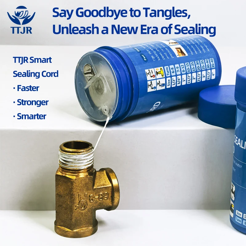 150-Meter Pipe Thread Sealing Cord, Used for Waterproofing and Leak Repair of Household Water, Gas, Heating, and Industrial Pipe