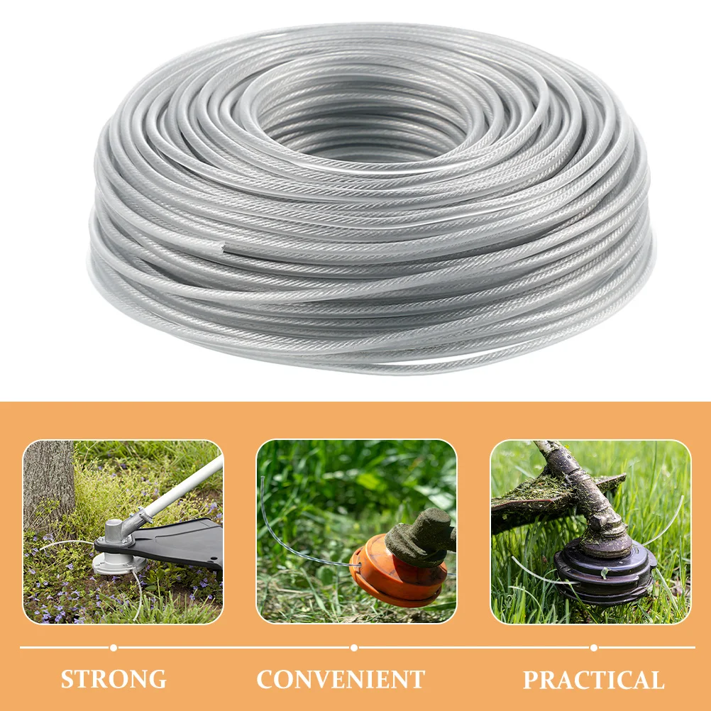 

45m Mower Steel Wire Professional Wear Resistant Tough Trimming Line for Lawn Grass Cutter Rope String Trimmer Line