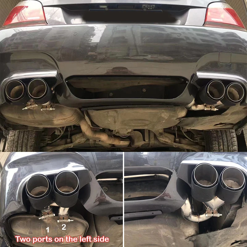 Rura wydechowa do BMW serii 5 E60 525i 523i 520i 530i aktualizacja M5 MT zderzak Quad tłumik układ wydechowy