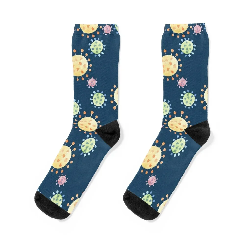 Watercolor Viruses Socks funny gifts Stockings summer Boy Child Socks Women's