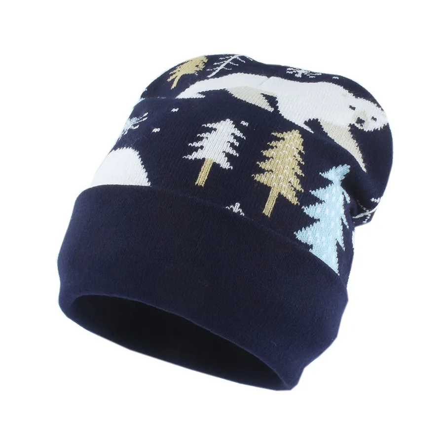 قبعة صغيرة مطبوعة على شكل حيوانات للجنسين - قبعة جمجمة منسوجة ناعمة للرجال والنساء، قبعة شتوية أنيقة للاستخدام الخارجي للأنشطة الترفيهية #3