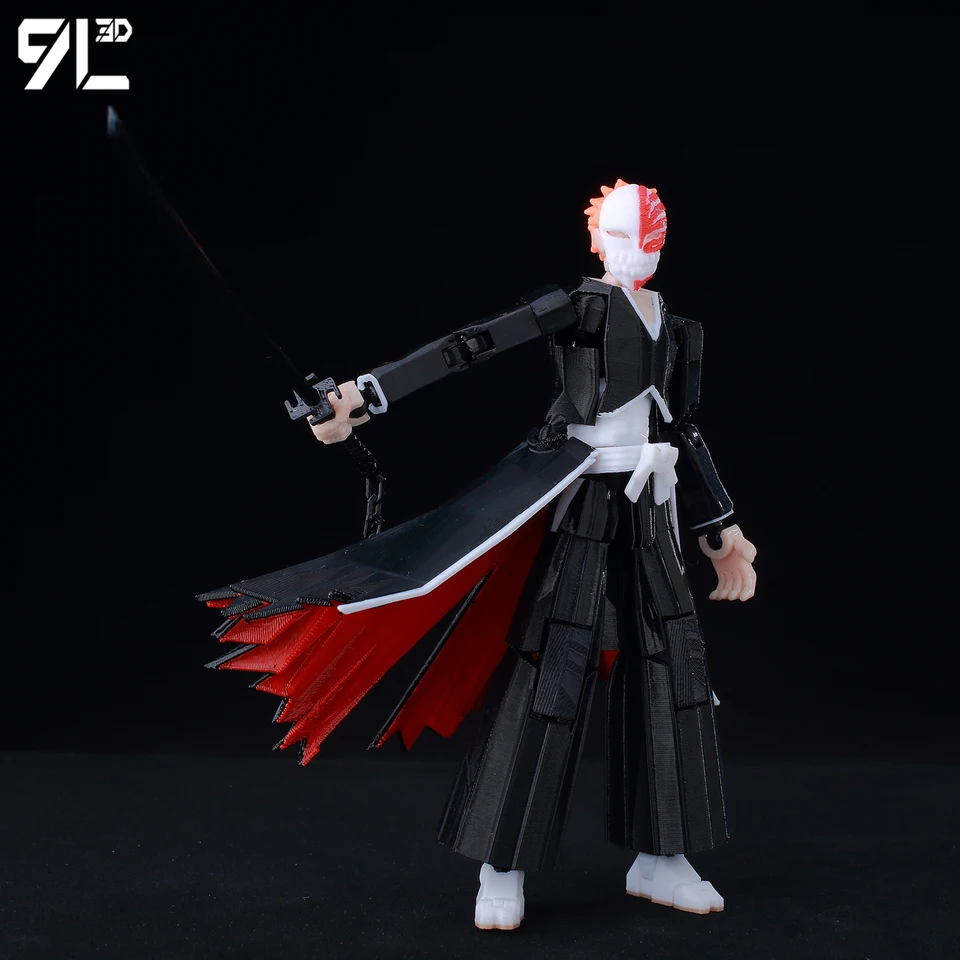 9L3D Fully Articulated Bleach Anime Figure IchigoKurosaki Dummy13
