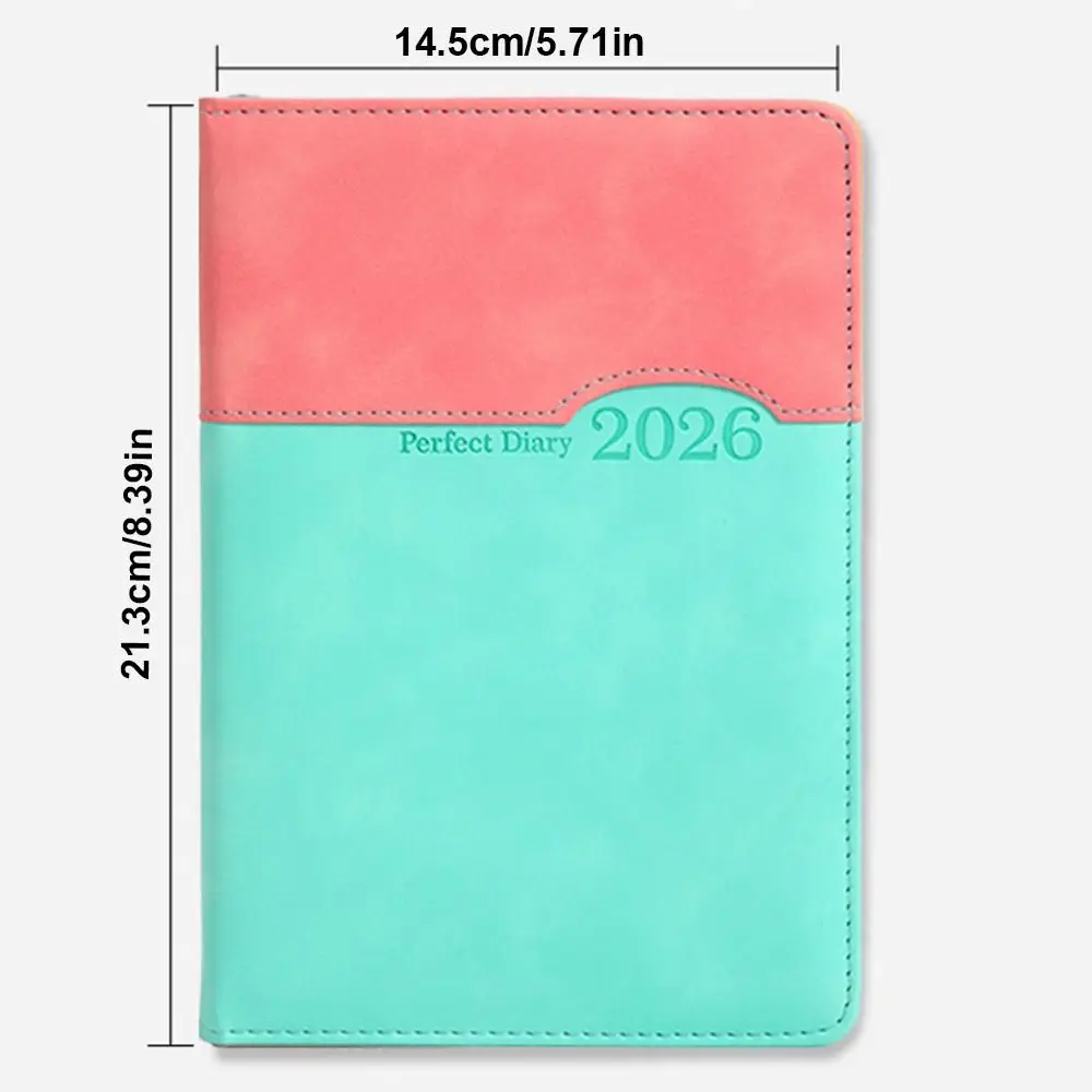 365 Days 2026 Schedule Planner Notepad Thick Paper English A5 Agenda Planning Notebook Efficient Organization Wear-resistant