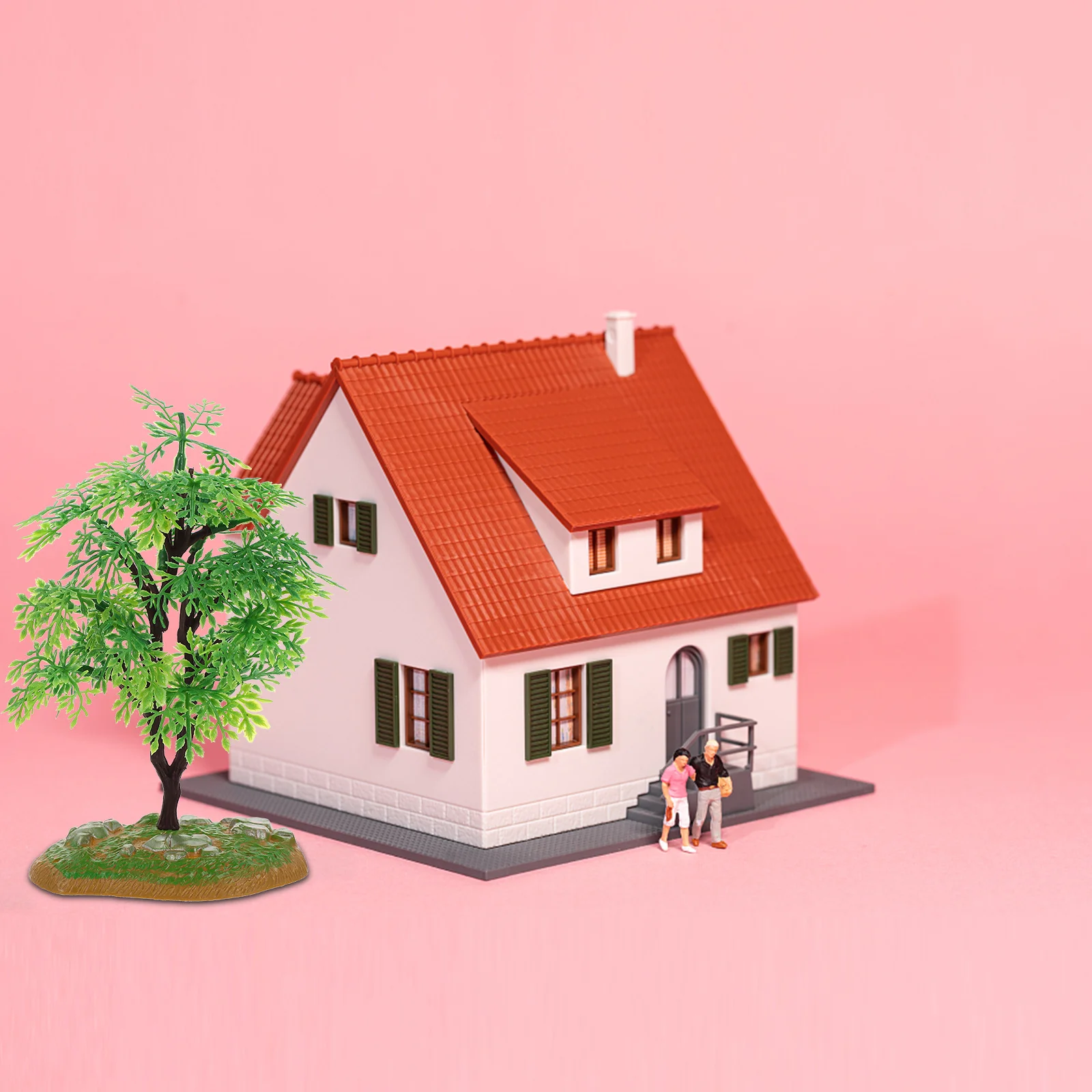 

5Pcs Simulated Cedar Mini Adornments Non-Fading Micro Landscaping Ornaments for Garden Bonsai Desktop Flowerpot