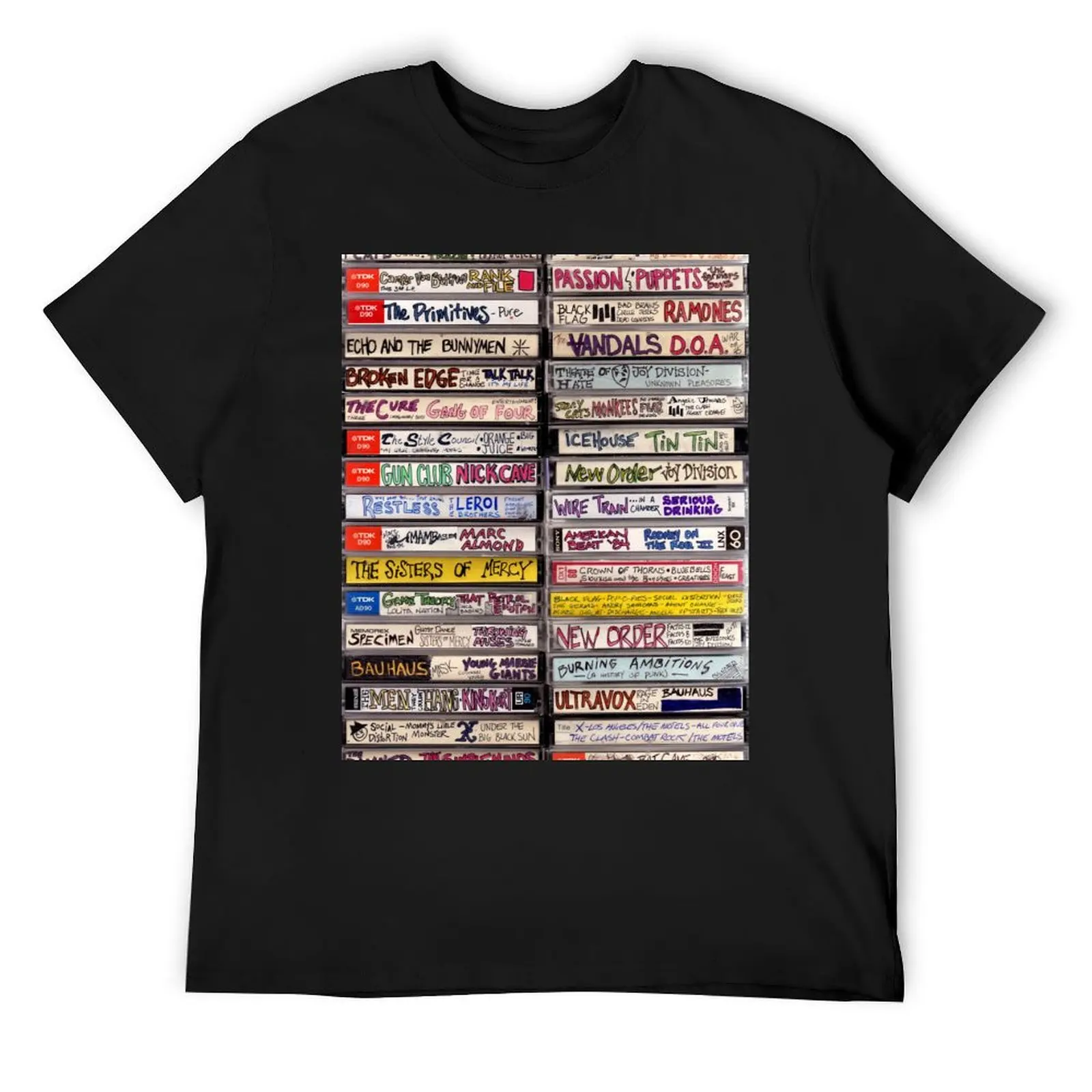 

punk cassettes T-Shirt vintage clothes cotton man t-shirts essential t shirt T-shirt men