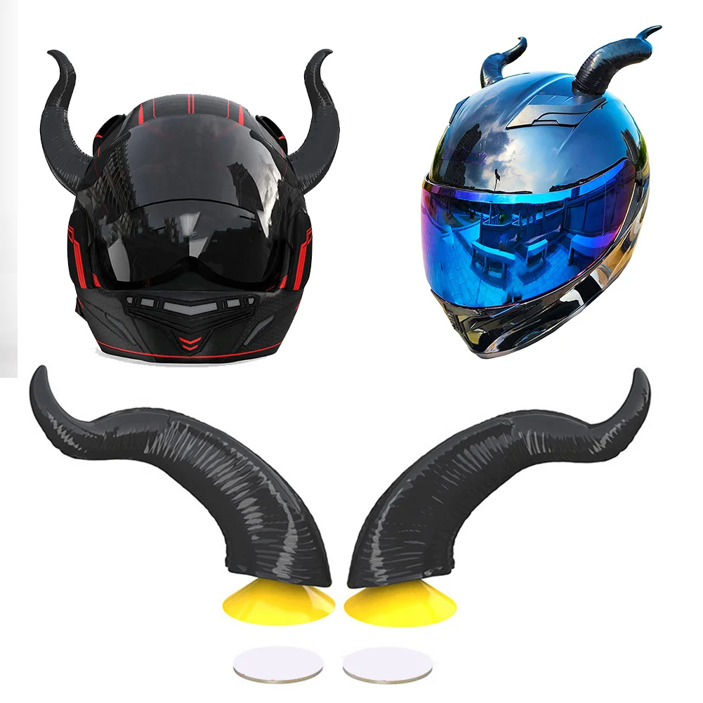 

Креативные наклейки-рога дьявола для мотоциклетного шлема, аксессуары для косплея и стайлинга