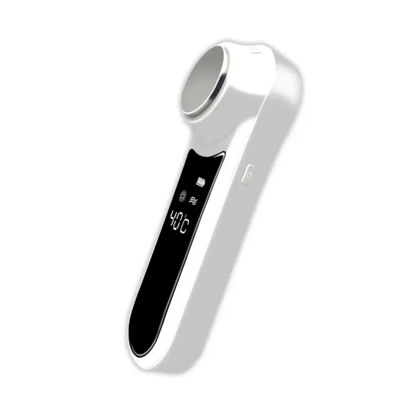 LCD Screen USB Rechargeable Hot and Cold Skin Face Massager For Lifting and Rejuvenation Beauty Device