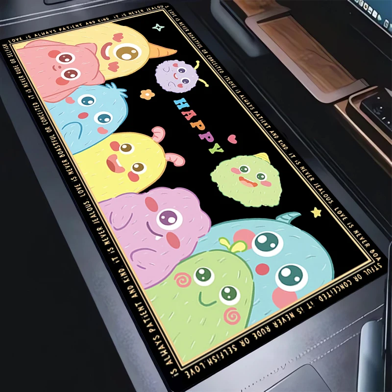 Muismat Cartoon Gamer Kawaii Monster Toetsenbord Pad Laptop Gaming Accessoires Muismat PC Antislip Bureaumat Anime Leuke Muismat