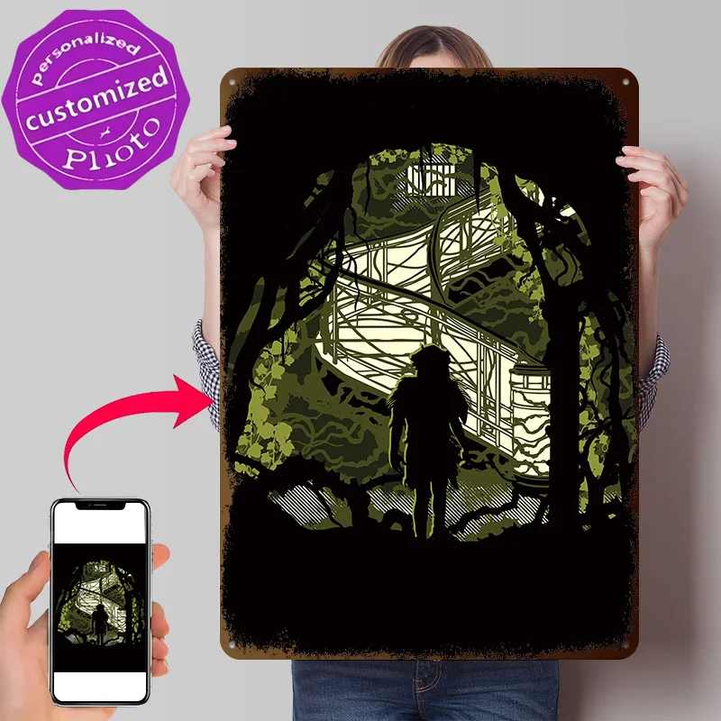 Killer Vines Poster Retro 3D Printed Metal Signs Customized Wall Hanging Gift for Garage Accessories Decor Luxury Room Ornaments
