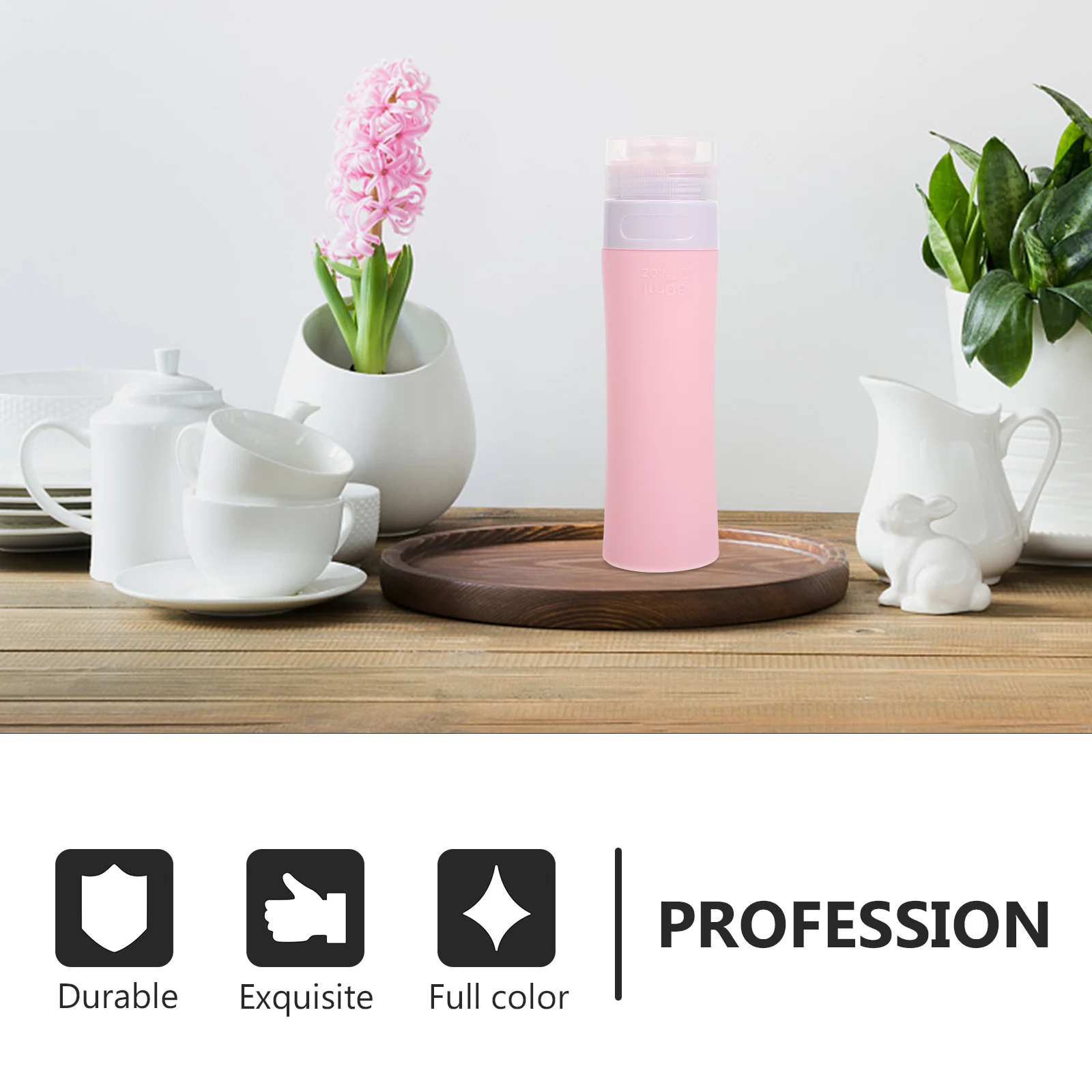 

1Set Silicone Travel Lotion Dispenser Bottles Portable Leakproof Shampoo Sub Bottles Refillable Squeeze Toiletry Containers